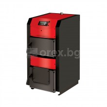 Стоманен Котел BURNiT WBS Active 20kW - твърдо гориво (дърва, въглища, брикети), вентилатор, електронно управление, триходов